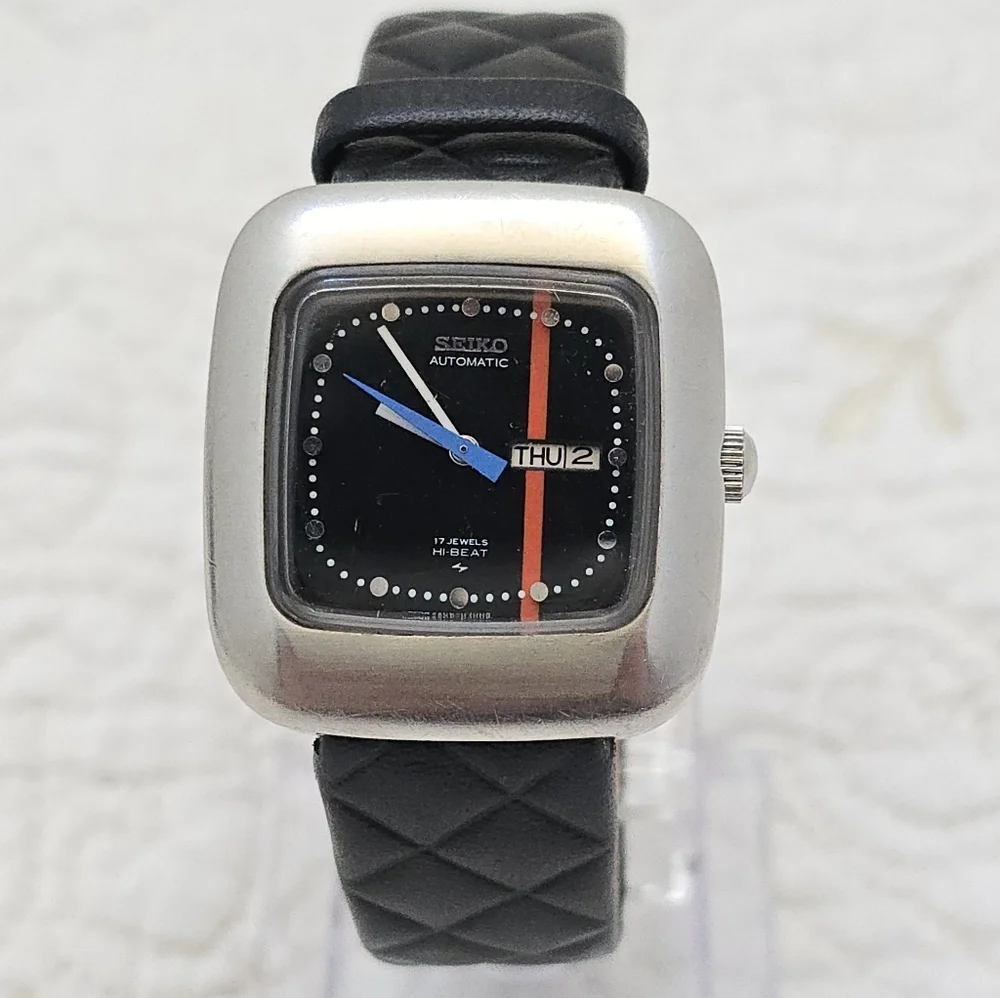 Vintage Seiko 2206-3080 Hi-Beat Automatic Wrist Watch | 30mm | Quilted Leather